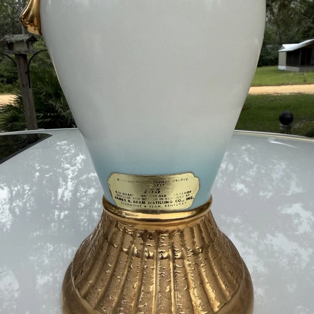Vintage 1963 Jim Beam Royal Rose Decanter James B Bean Distilling Co Regal China
